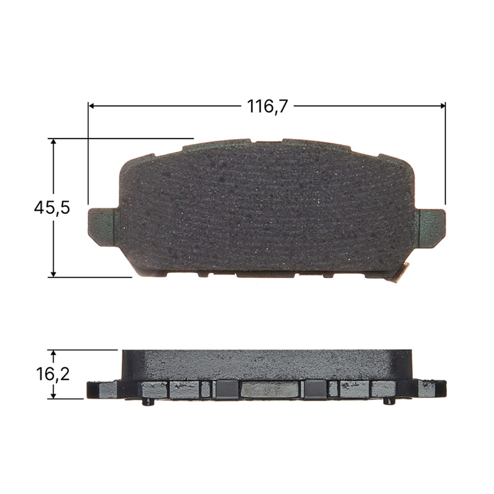 Колодки задние