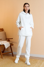 3892 Брюки женские (молочный)