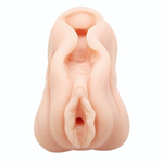 Телесный мастурбатор-вагина AVA с необычным дизайном (Цвет: телесный)