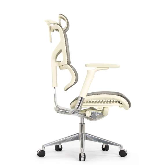 Кресло EXPERT 2 SAIL HSAM 01-G (подлокотник 6D(360), подголовник 5D,сетка серая / каркас светлый)