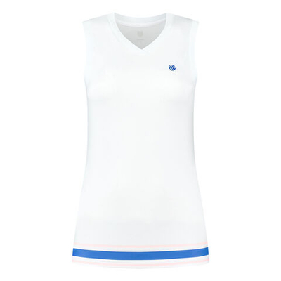 Женская теннисная майка K-Swiss Hypercourt Tank Top Women - White, Blue