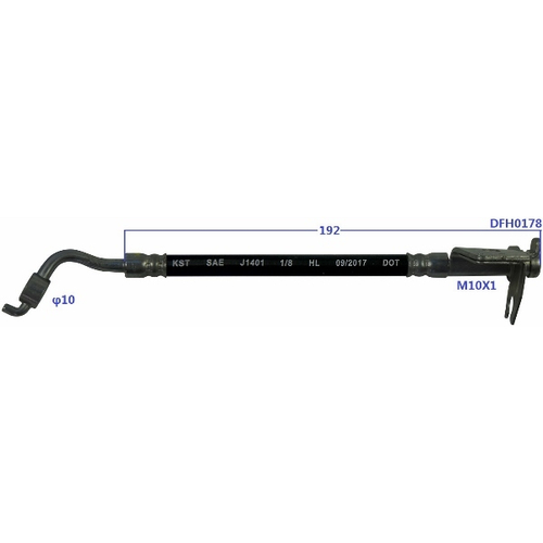 Шланг тормозной Double Force DFH0178