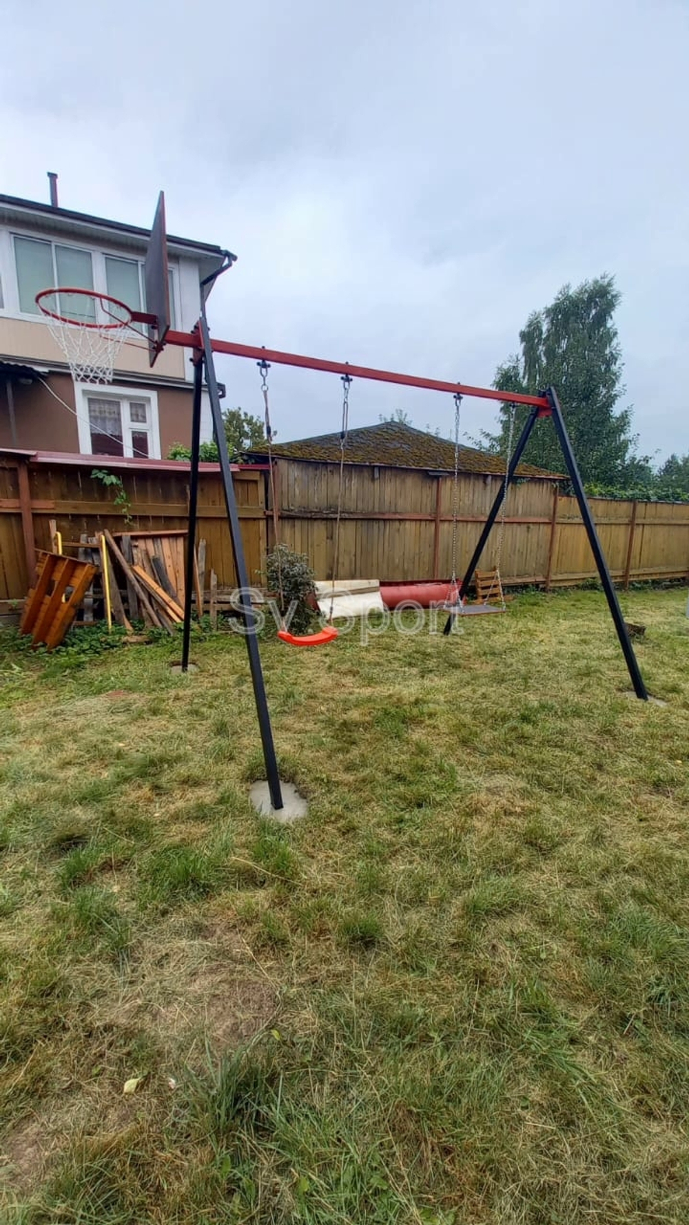 Монтаж уличных качелей Sv Sport