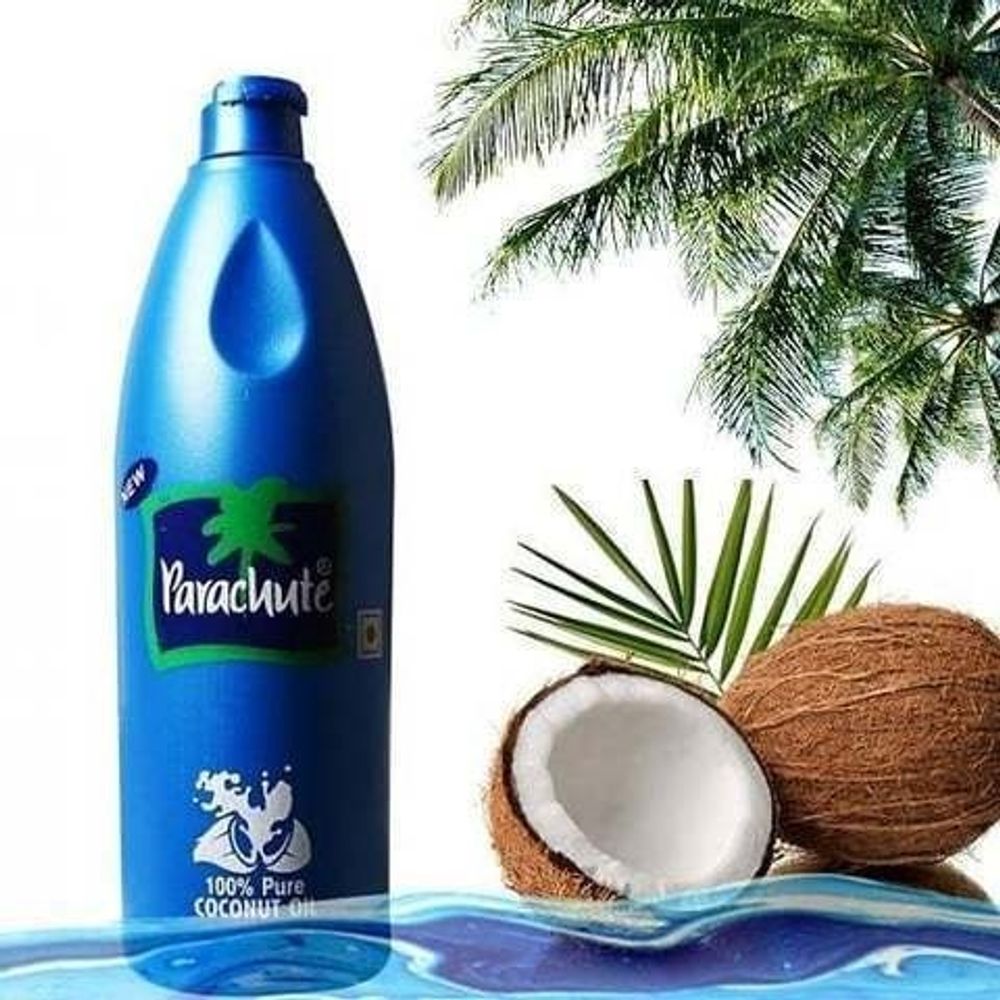 Масло кокосовое Parachute 100% Pure Cocount Oil нерафинированное, недезодорированное в Бутылке, 100 мл
