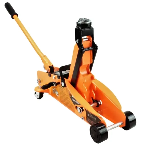 Домкрат гидравлический подкатной Вихрь ДМК-2,5ФК (с фиксатором, в кейсе)