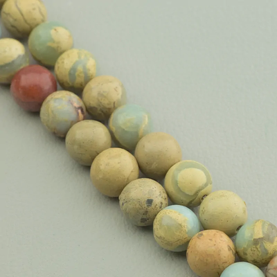 Нитка Яшма 38 см. 6 мм. (Без замка)