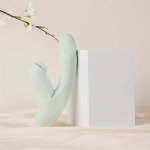 Мятный вибратор-кролик 19см из 2 частей BeYourLover Fatima Green TL278A-G