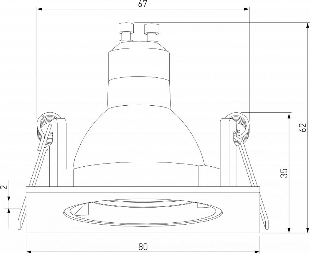 Встраиваемый светильник Elektrostandard Minnie a067711