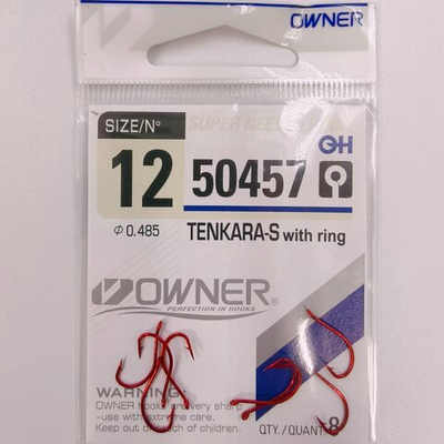 Крючки рыболовные OWNER 50457 красные #12