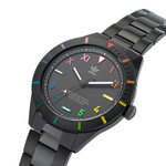 Adidas Originals FASHION Wrist Watch Quartz Movement Stainless Steel Strap Black Dial Women"s Watch 50m Water Resistant