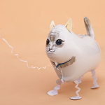 Фольгированные шары-фигуры ходячая «Котик» в ассортименте, 61 см