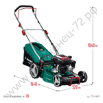 ЗУБР 460 мм, 4.5 л.с., бензиновая газонокосилка (ГБ-460)