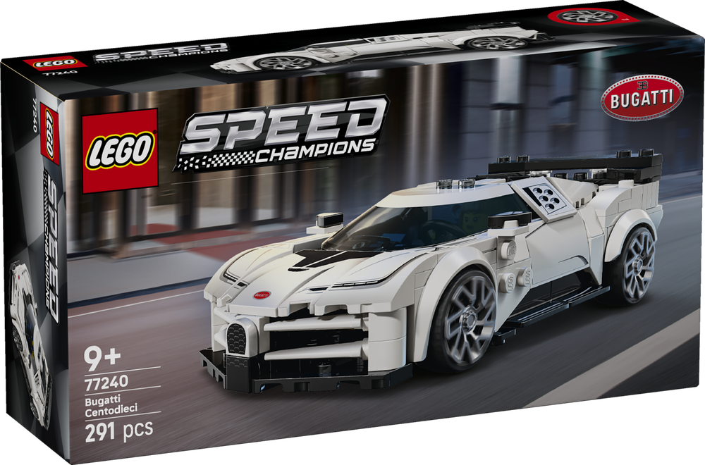 Конструктор Лего Спид Чемпионс Бугатти Чентодиечи 77240 | LEGO Speed Champions Bugatti Centodieci Sports Car 291 д 9+
