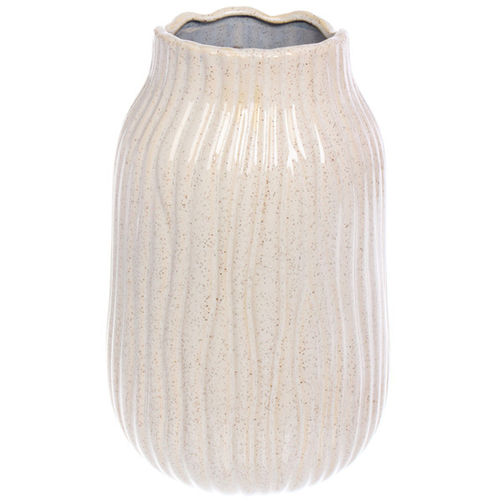 Ваза керамическая «Валенсия» 15*25см песочная