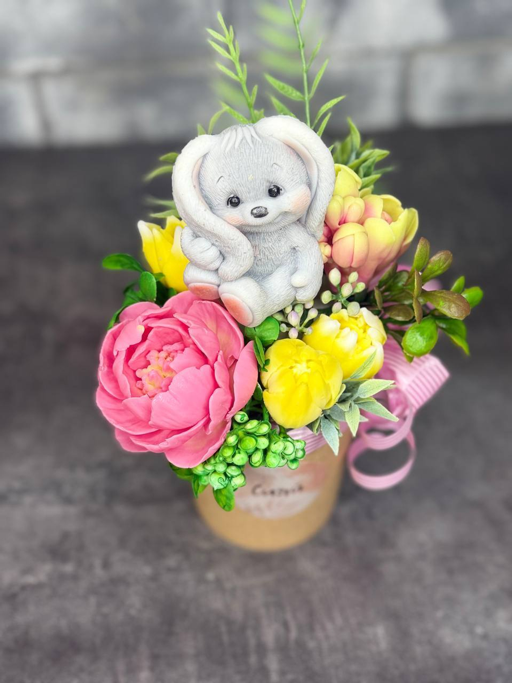 Мини букет из мыла "Ягодное наслаждение" 8 марта подарки