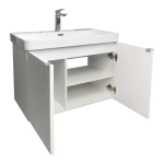 Подвесная тумба-умывальник Comforty Тенерифе-80 белый матовый с раковиной CF19595BX-80