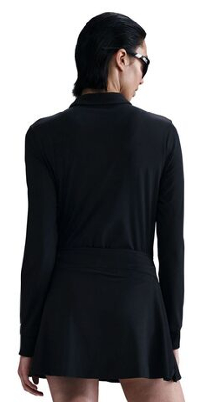 Женская теннисная футболка   Nike Victory Dri-FIT Long-Sleeve - black/white