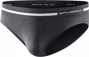 Мужские трусы слипы BRUBECK Comfort Wool BE10050 графит