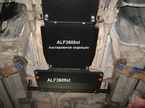 Защита ALFeco рк для MB W163 ML 320 1997-2005, V-3,2 (сталь 2 мм) арт.ALF3609st