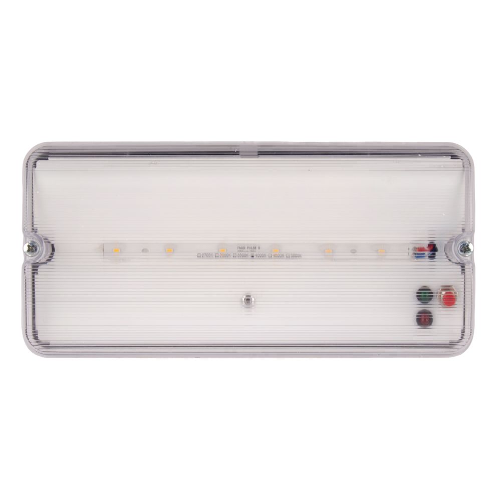 ULW-K25B 6W-4000K-EMG IP65 WHITE Светильник светодиодный влагозащищенный с БАП. Белый свет 4000K. 660Лм. Размер 220x105x50мм. Корпус белый. ТМ Uniel