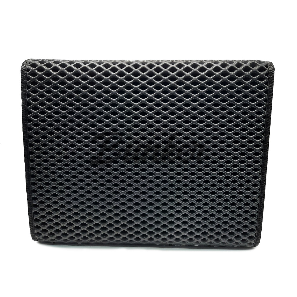 Саквояж-сумка в багажник Экокожа, синий ромб, 45*30*30см