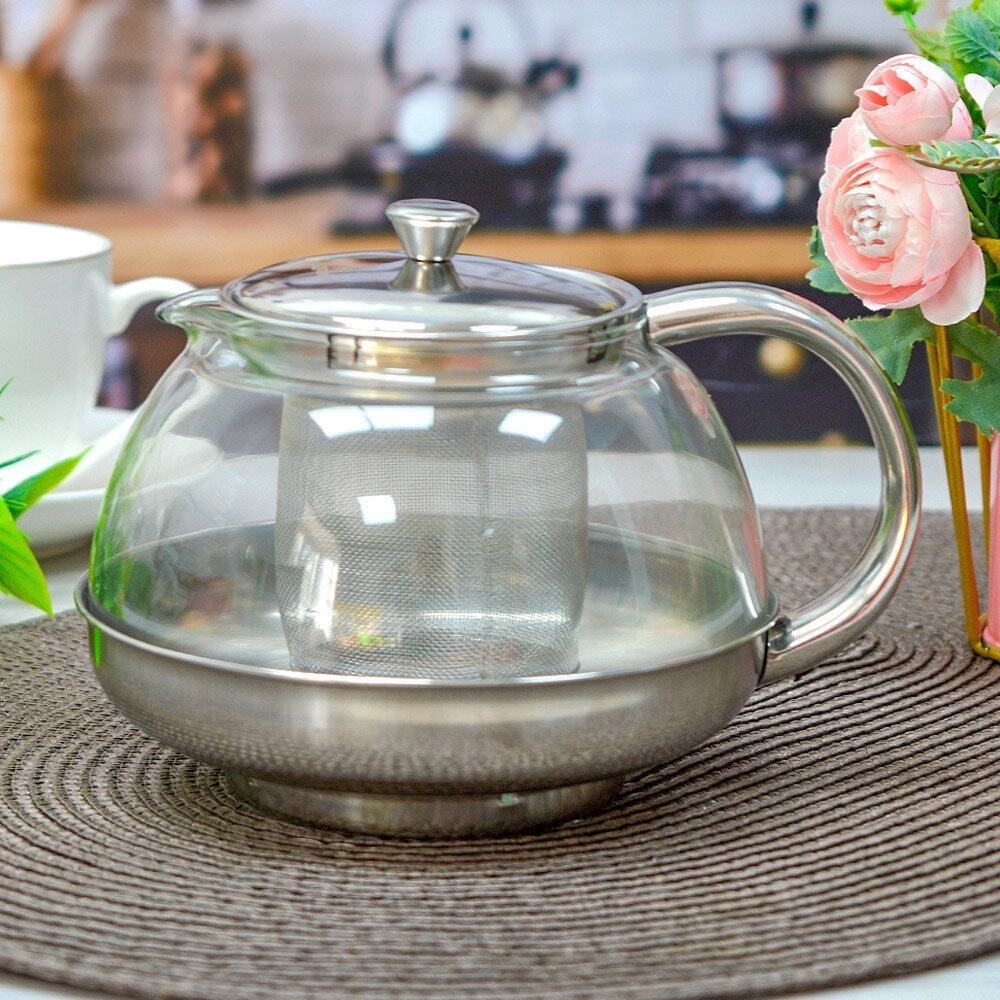 Чайник заварочный 0,8л стеклянный