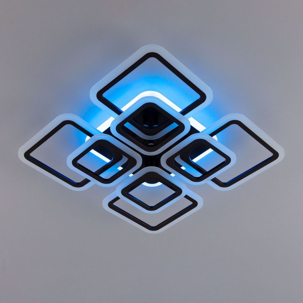 Citilux Марсель Смарт CL232A185E RGB Умная люстра Чёрная