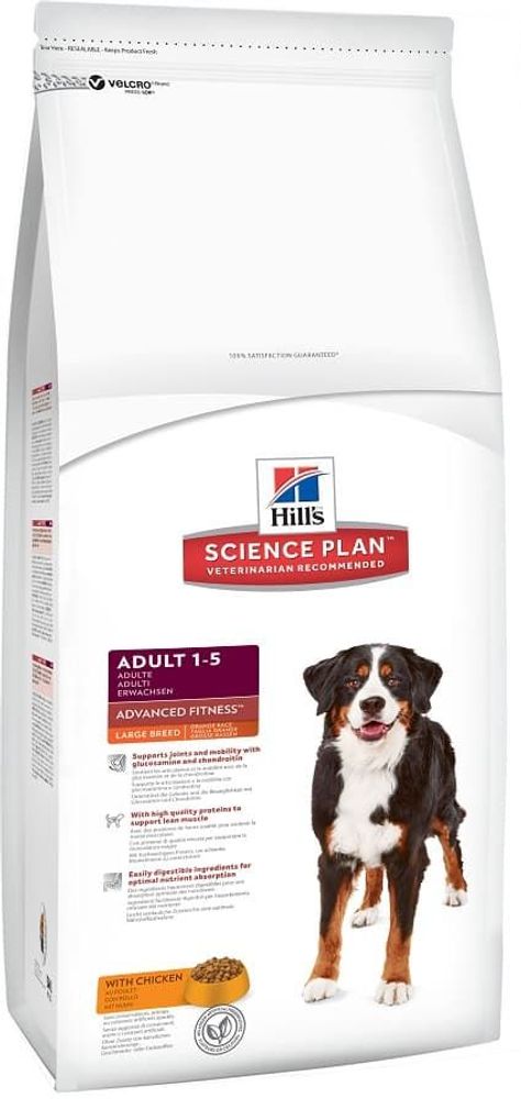 Hill's SP 3кг Advanced Fitness корм для собак крупных пород с курицей