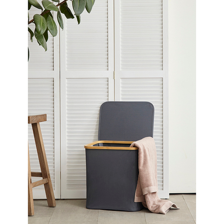 Корзина для белья 40x33x43см Smart Solutions Neat Mid серая