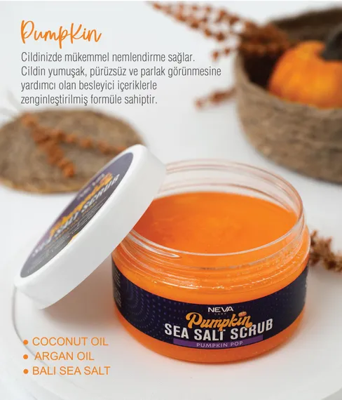 Skrab \ Скраб \ Scrub   Pumpkin Sea Salt Scrub (Arındırıcı Vücut Peelingi) 350 g