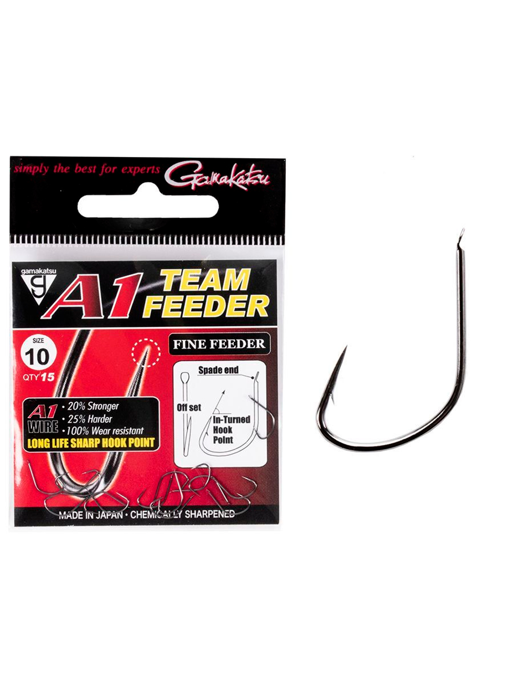 Крючки Gamakatsu A1 Team Feeder HOOKS FINE FEEDER размер 16 (упк.15шт.)
