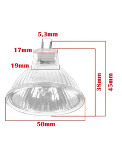 Лампочка, Цоколь:GU5.3, 35 Вт, Галогенная, 5 шт.