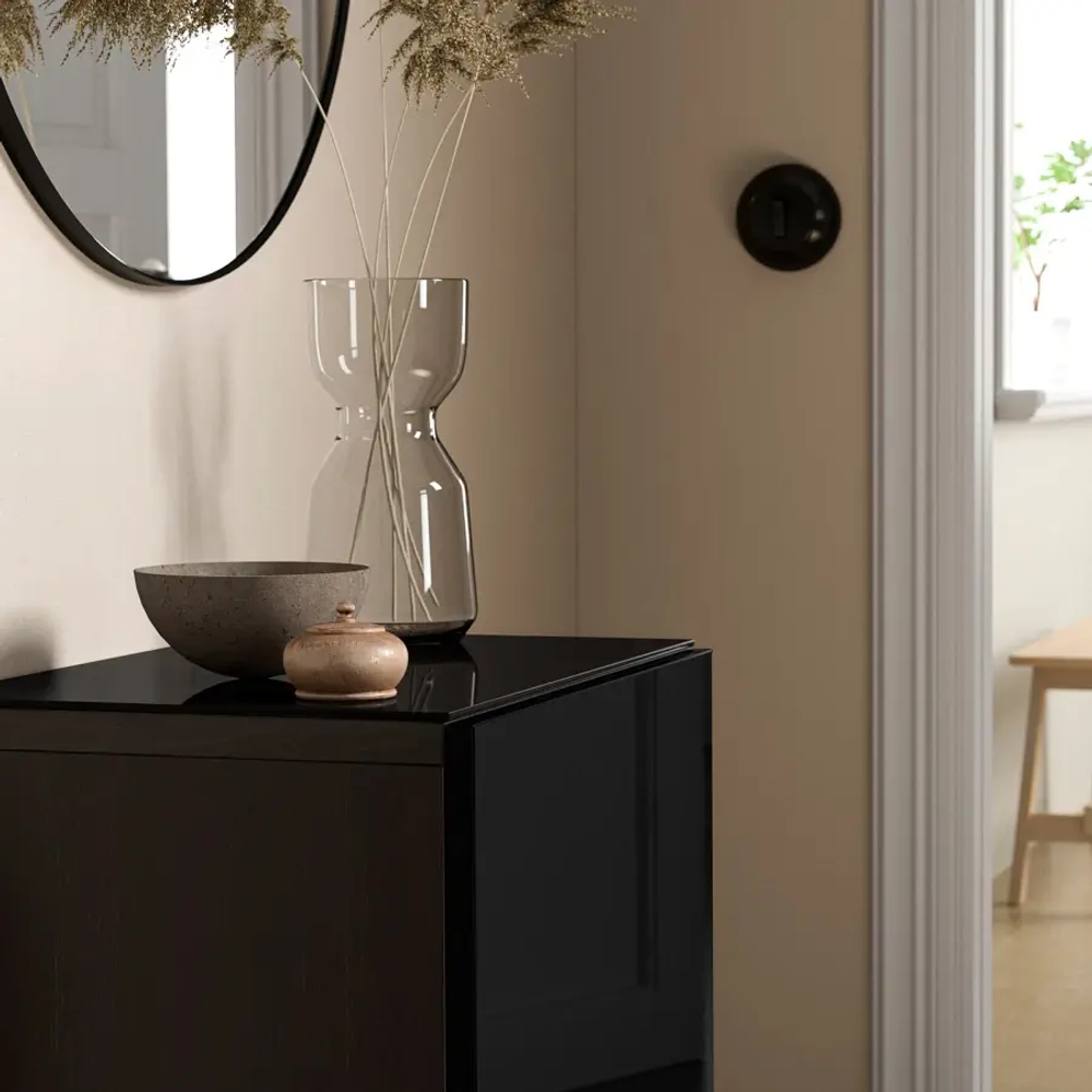 Верхняя панель - IKEA BESTÅ/BESTA, 60x40 см, черный, Беста/Бесто ИКЕА