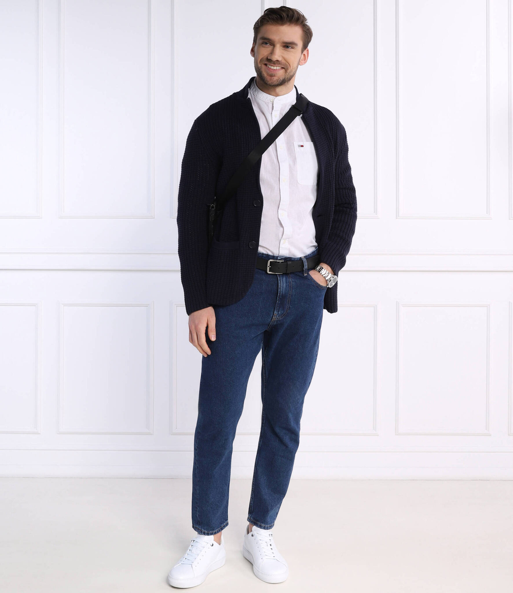 Рубашка MAO LINEN BLEND Tommy Jeans - белый(DM0DM18964)