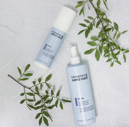 Mesopharm Simple Care AHA GEL - Профессиональный очищающий и отшелушивающий гель-пилинг с фруктовыми кислотами от Мезофарм, 400 мл