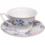 Чайный набор 12 предметов «Paradise» (6кружек 200мл+6блюдец), голубой