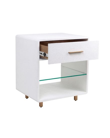 Белая прикроватная тумба “Тейт”