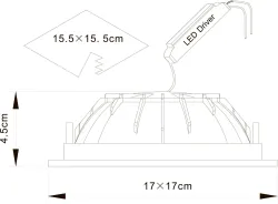 Встраиваемый светильник Arte Lamp RIFLESSIONE