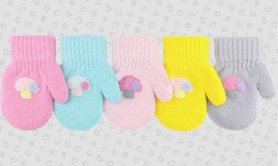 Варежки дет. ТМ-835д р.12(12) в ассорт. (Теплыши), 1 шт.