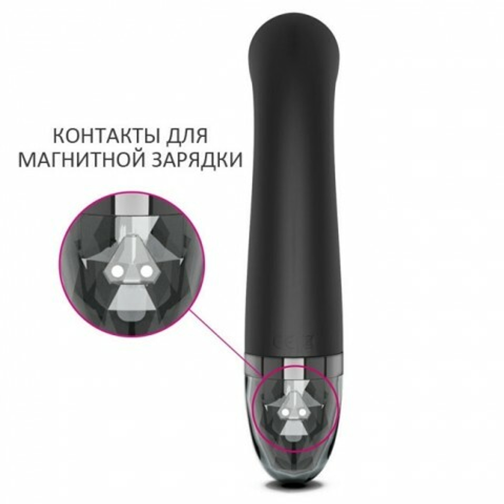 Вибратор Mystim Right on Ron с электростимуляцией, черный