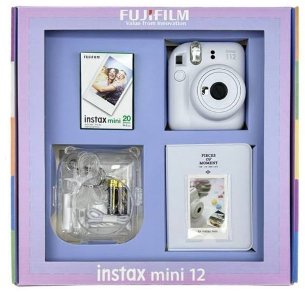 ФОТОКАМЕРА МОМЕНТАЛЬНОЙ ПЕЧАТИ INSTAX FUJIFILM INSTAX MINI 12 БЕЛЫЙ