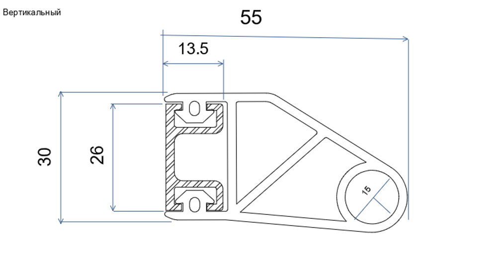 Вертикальный бампер безопасности (NO) для карусельных дверей