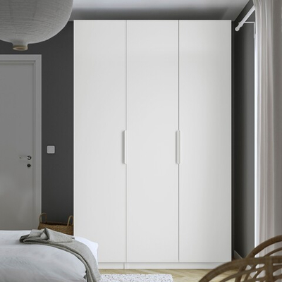 Гардероб FARDAL PAX с 3 распашными дверями и 4 полками (белый)  170*50*260