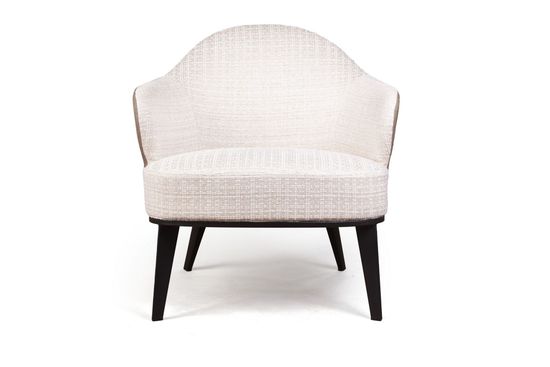 Лаунж кресло Leslie рогожка комби бежевый