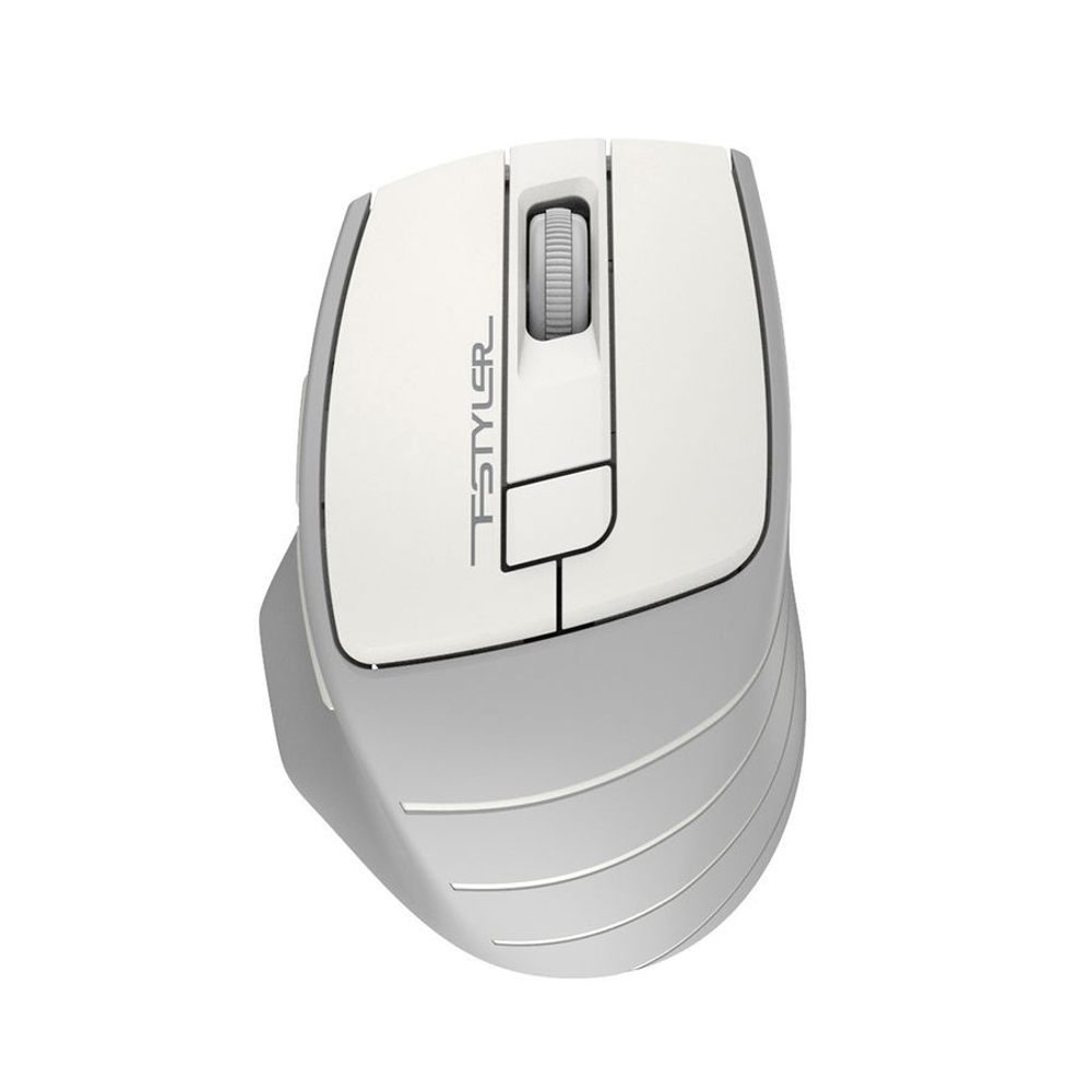 Мышь Мышь A4Tech Fstyler FG30S белый/серый оптическая (2000dpi) silent беспроводная USB (6but)