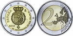 Испания 2 евро, 2018 50 лет со дня рождения Филиппа VI UNC
