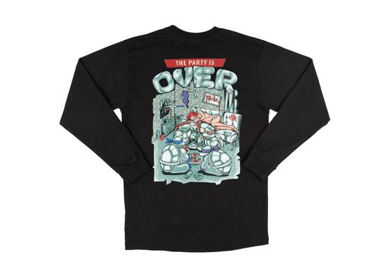 Лонгслив HOOK Вечеринка чёрный