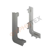 Заглушки внешние (открытые) к профилю L KB92 (лев/прав) Инокс A04, компл