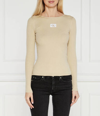 Свитер CALVIN KLEIN JEANS - бежевый(J20J223611)