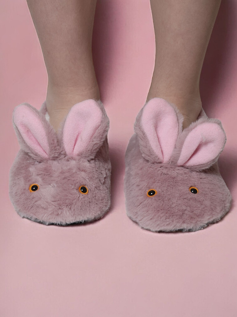 Тапочки детские Лиана, Зайчики, белый 8-10 лет 21-22,5 см